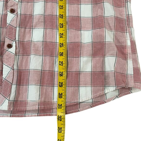 Colours Alexander Julian Shirt Men's Sixe XL Short Sleeve Plaid Pink & White - Picture 4 of 5